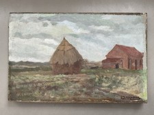 Meule de foin huile sur toile