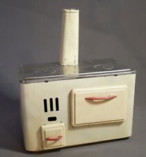 Vintage 60s Dinette Stove, Sheet Metal, Antique Collectible Toy