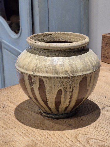 Pot grès émaillé vintage - en,