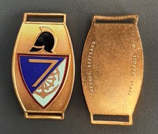 WW2 7° BG Génie Guerre 1939 Plaque de Bracelet identité France ORIGINAL DOG TAG