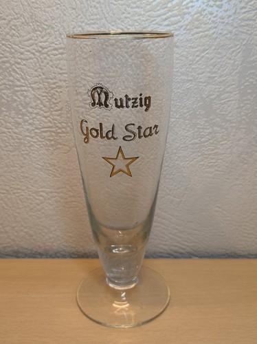 Verre bière mutzig gold - gold, star
