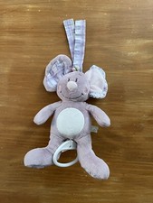 Doudou musical souris mauve