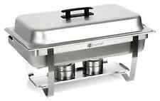 Chafing Dish Chauffe-Plat Bain-Marie Bac 9L pour Buffet Acier Inox Gastronomie