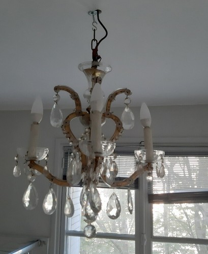 Petit lustre pampilles - , de