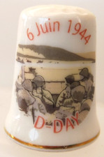 DE A COUDRE THIMBLE PORCELAINE