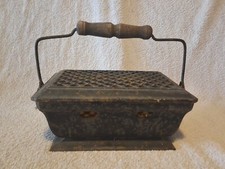 Chauffe Pieds Où Mains Voiture Du 19ème En Fonte Dessous De Plat Vintage France 