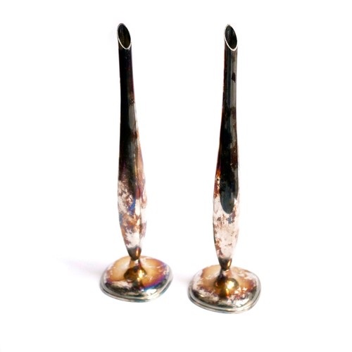 Paire vases métal - paire, de