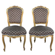 Chaise bois doré style Louis
