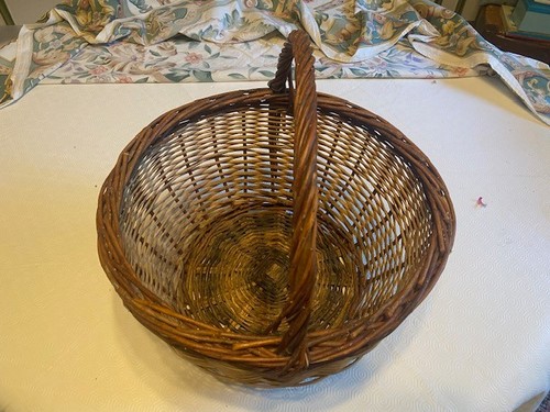 Grand panier osier avec - en,