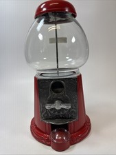 Gumball Machine with Coin Bank - Red, Vintage Look Candy Dispenser Works