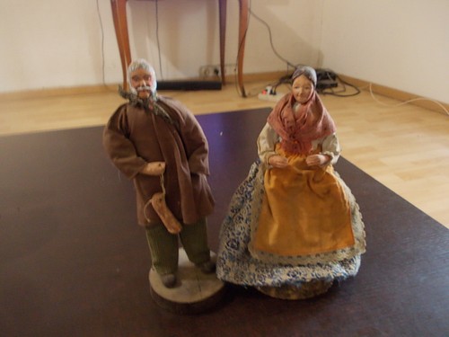 Couple santons anciens - santons,
