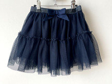 Très belle Jupe H&M Tutu Bleu Marine scintillant Fille 2-4 ans 98/104cm TBE