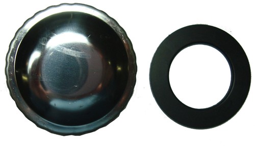 Gas cap 30mm chrome step - chrome,
