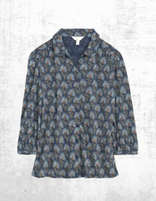 Ex Seasalt Women’s 3/4 Sleeve Jersey Shirt in Scot Thist Embrace Navy