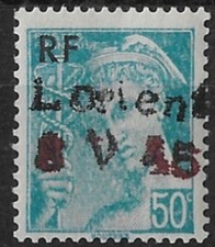 LIBERATION..RRR...BRETAGNE.".Lorient"..50c** Mre....Signé...P MAYER