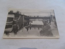 80 AMIENS SOMME LE PONT DE BEAUVILLE  TRES ANIMEES MILITAIRES PECHEURS CANOTAGE