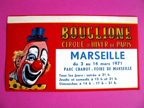Ancien autocollant cirque - autocollant,