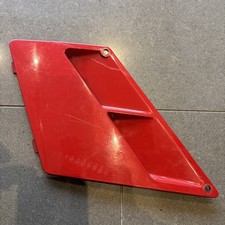 Genuine Kawasaki KR-1 KR-1S Left Top Fairing Vent Panel in Red. No Cracks. KR1 S