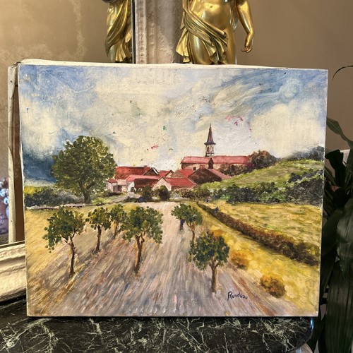 Tableau huile sur toile - tableau,