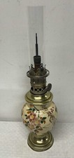 1 Beautiful Earthenware Rose Garland Kerosene Lamp