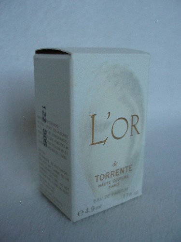 Parfum miniature de - miniature, l'or