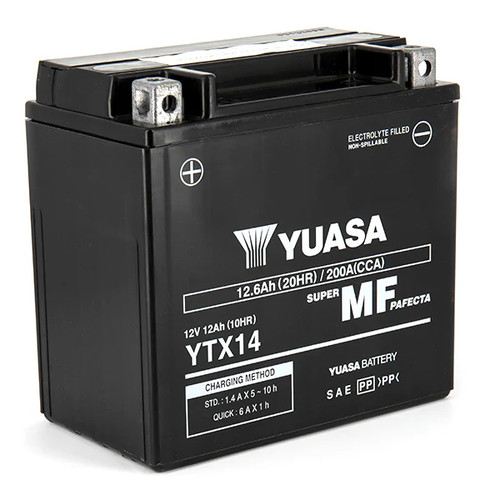 Batterie yuasa ytx14 sla - yuasa, agm