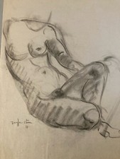 Beau Dessin Fusain Papier