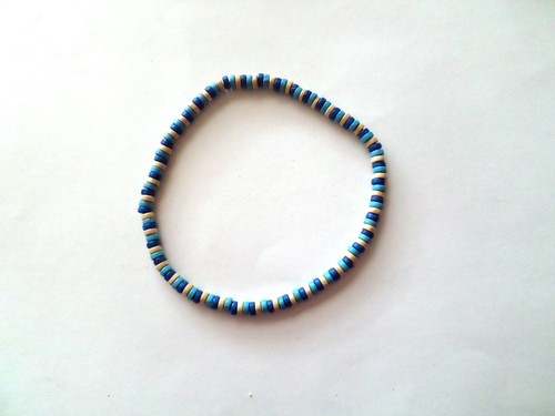 Collier perles bois - ,