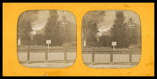France, Fence on a Chemin, ca.1880, Stereo Day/Night (French Tissue) Print 