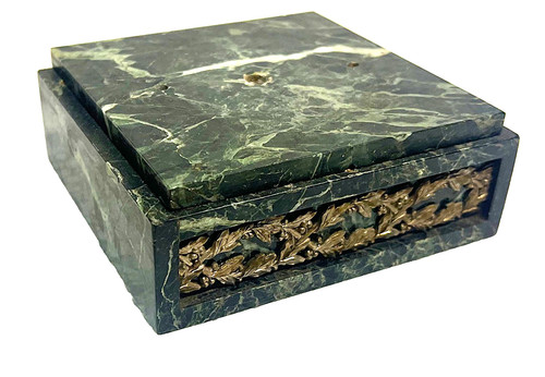 Ancien socle marbre - , vert