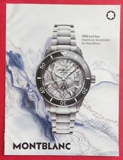 Press Advertising: MONTBLANC 858 Iced Sea Luxury Watch