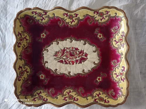 Ancien grand plat emaux - ancien,