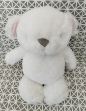 Doudou peluche ours blanc