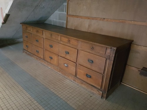 Ancien meuble métier - meuble, de