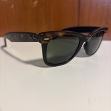 Vintage Ray-Ban Black Tortoise Wayfarer B&L Sunglasses 50mm 80s 5022