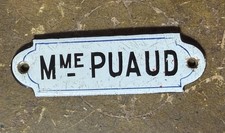 petite plaque émaillée