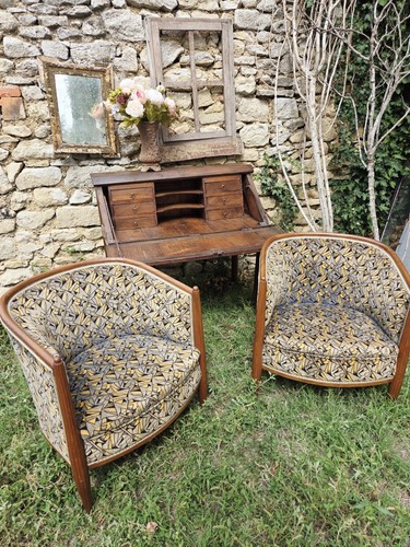 Lot fauteuils art deco - 2,