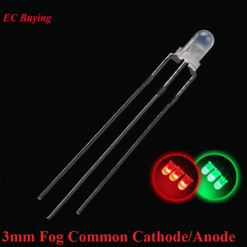 Diode led 3mm rouge vert - 3mm, f3