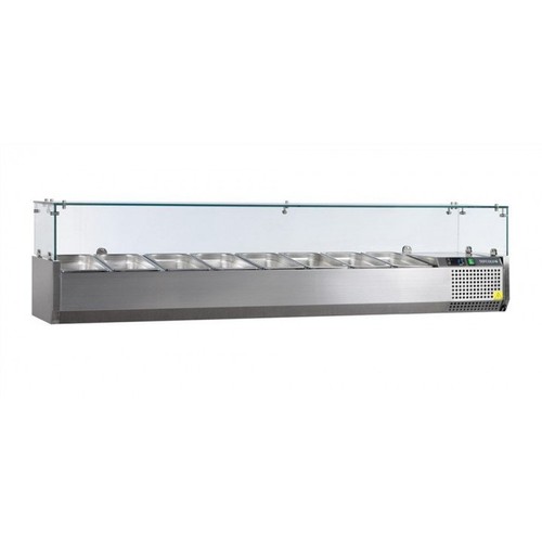Vitrine inox réfrigérée