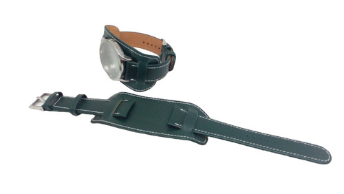 Bracelet montre vert avec