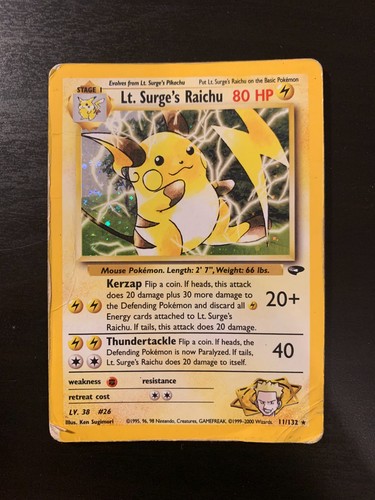 Carte pokémon surge s - carte, surge's