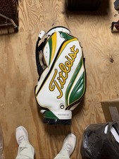 Titleist Staff Bag Green White And Yellow Rare