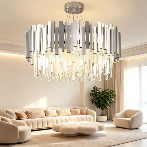 Lustre cristal plafonnier - lustre,