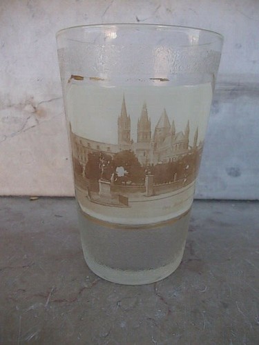 Superbe rare verre 1920 caen - verre,