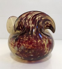Vase 1900 aumônière verre