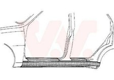 VAN WEZEL Bas de caisse Bas De Caisse 5880103 gauche pour VW GOLF III (1H1)