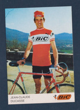 CYCLING cycling card JEAN CLAUDE DUCASSE team BIC