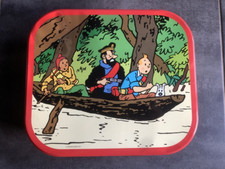 Tintin Metal Box - The Broken Ear Delacre Canoe