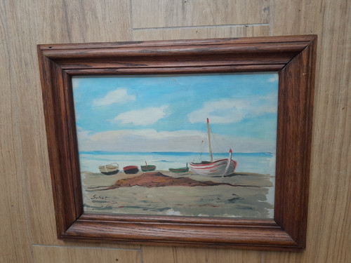 Peinture ancienne marine