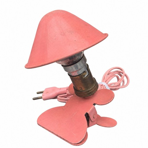 Lampe champignon vintage rose